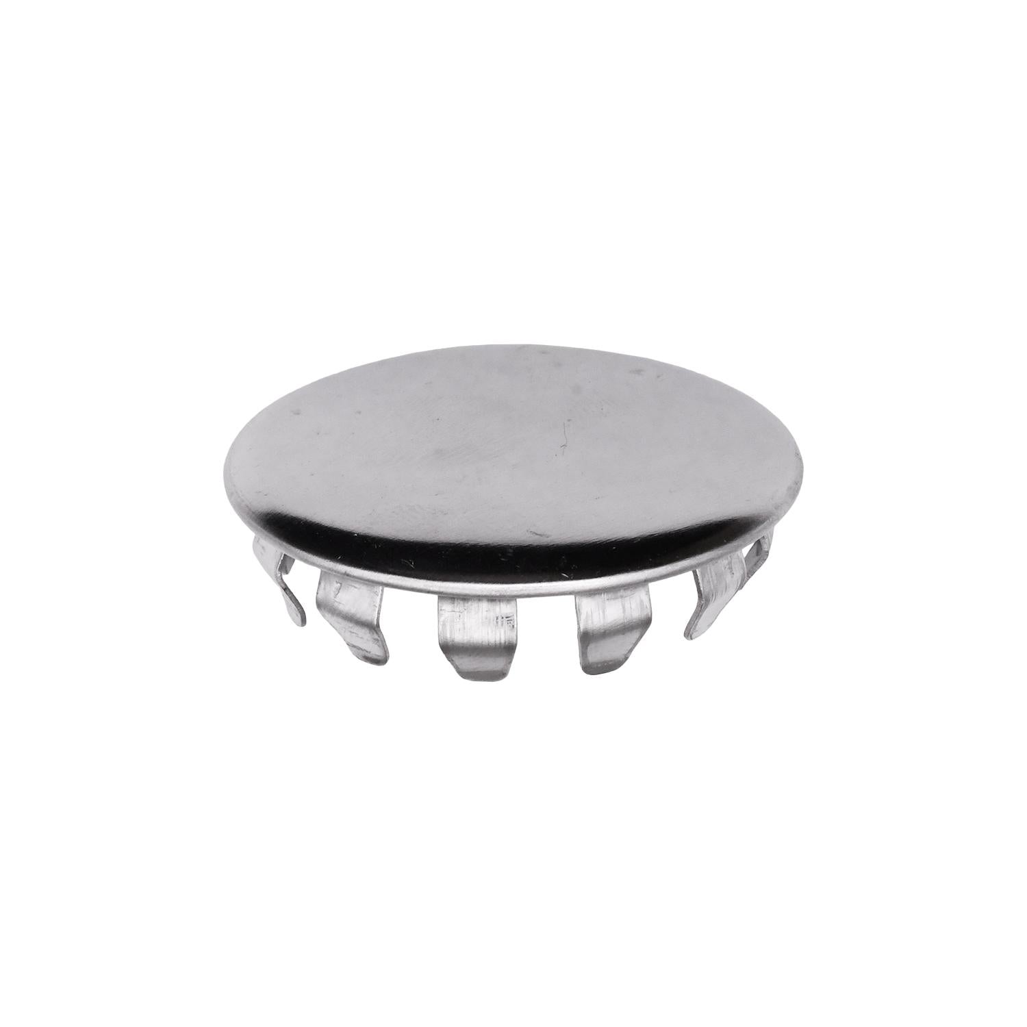 Auveco No. 10231 Metal Plug Button 1-1/4" Hole Nickel Pltd, Quantity - 10