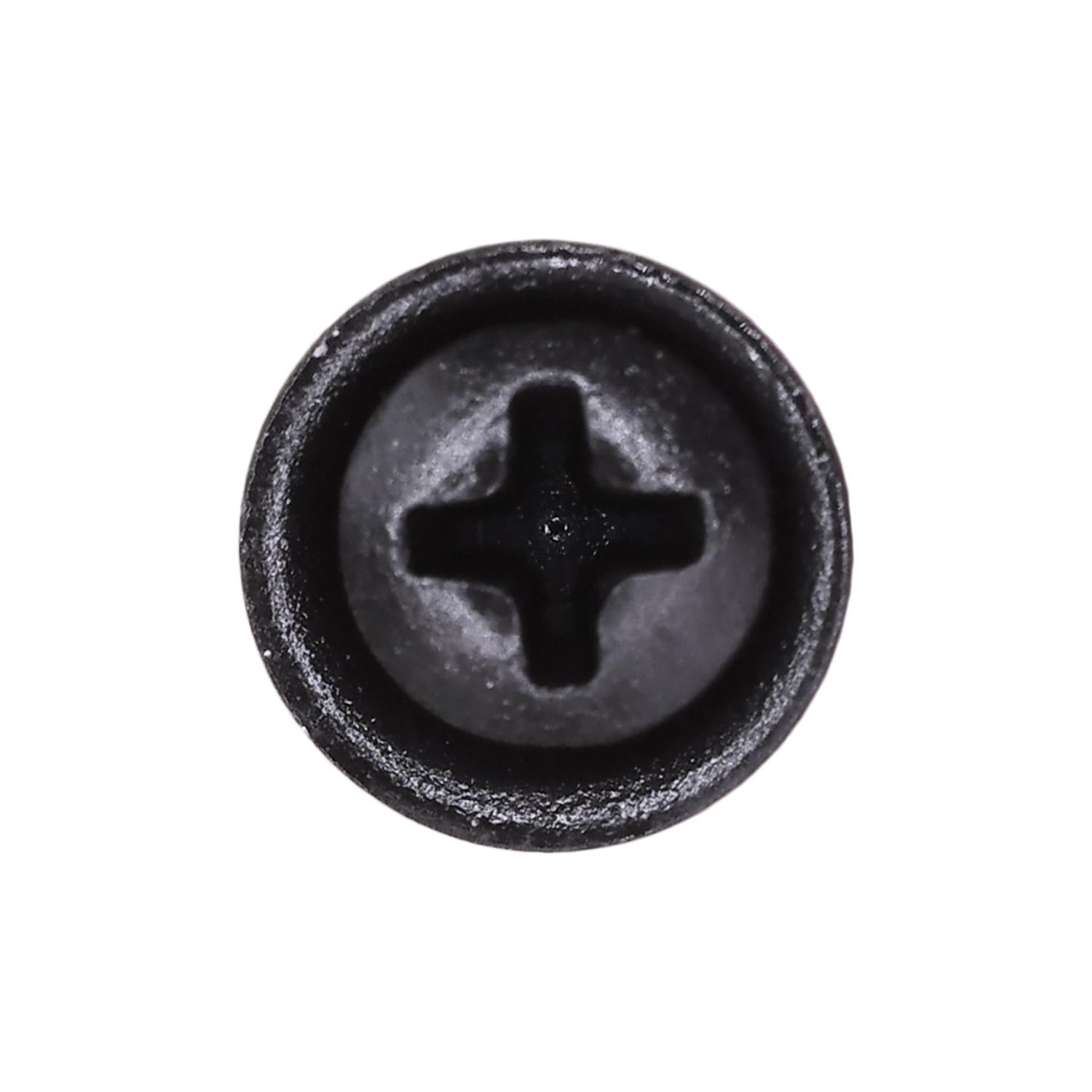 Auveco No. 10654 #8-18 X 1-1/4" Phillips Ov #6 Head AB W/SEMS Tapping Screw -Black, Quantity - 100