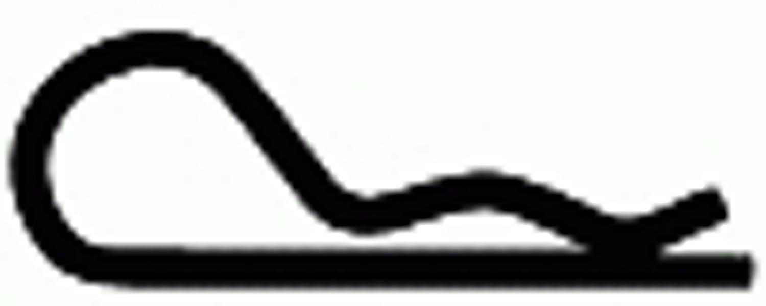 Auveco No. 11872 Hair Pin Cotter 1/8" - .125 Wire - Zinc, Quantity - 100