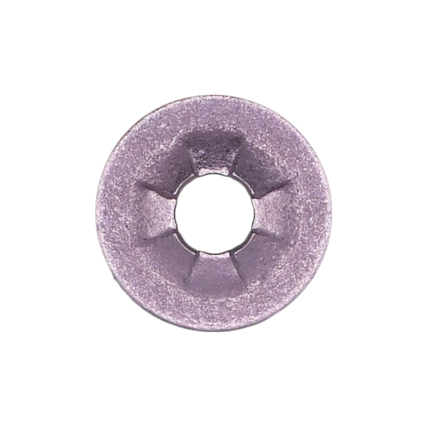 Auveco No. 12119 Push-On Retainer 4mm Stud 11mm Outside Diameter -Zinc, Quantity - 100