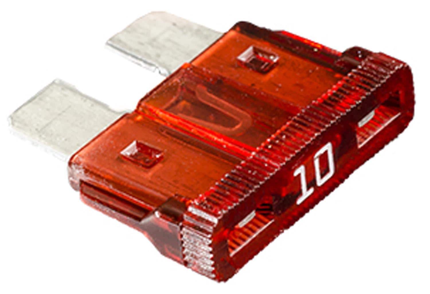 Auveco No. 12552 Atc Fuse 10 Amp Red, Quantity - 25