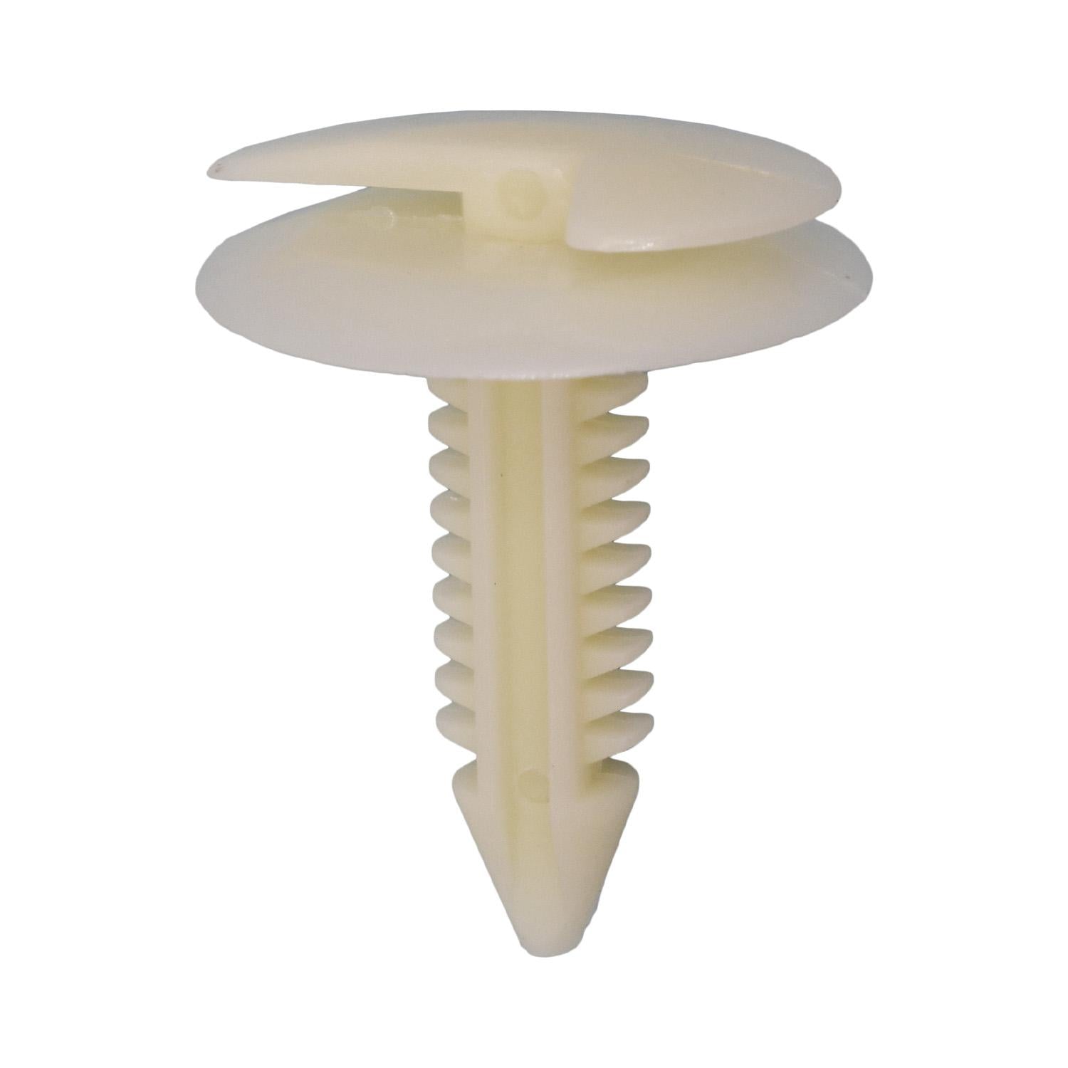 Auveco No. 13461 Trim Panel Retainer White Nylon, Quantity - 25