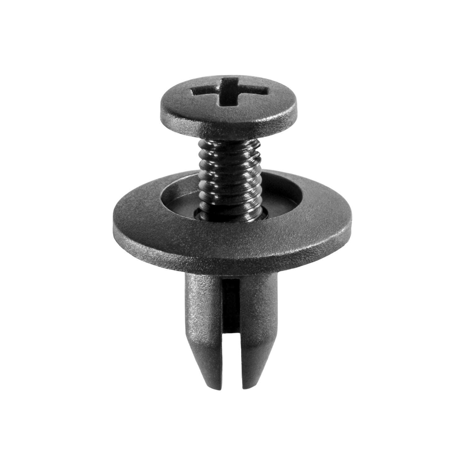 Auveco No. 14696 Push-Type Retainer 15mm Head Diameter 11mm Length, Quantity - 25