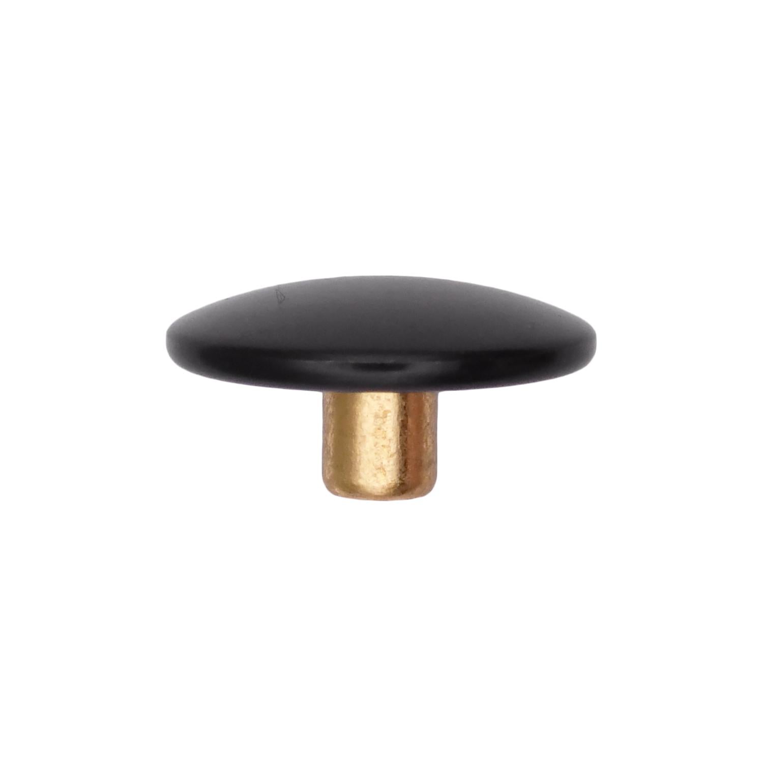 Auveco No. 14830 Black Snap Fastener Cap, Quantity - 50