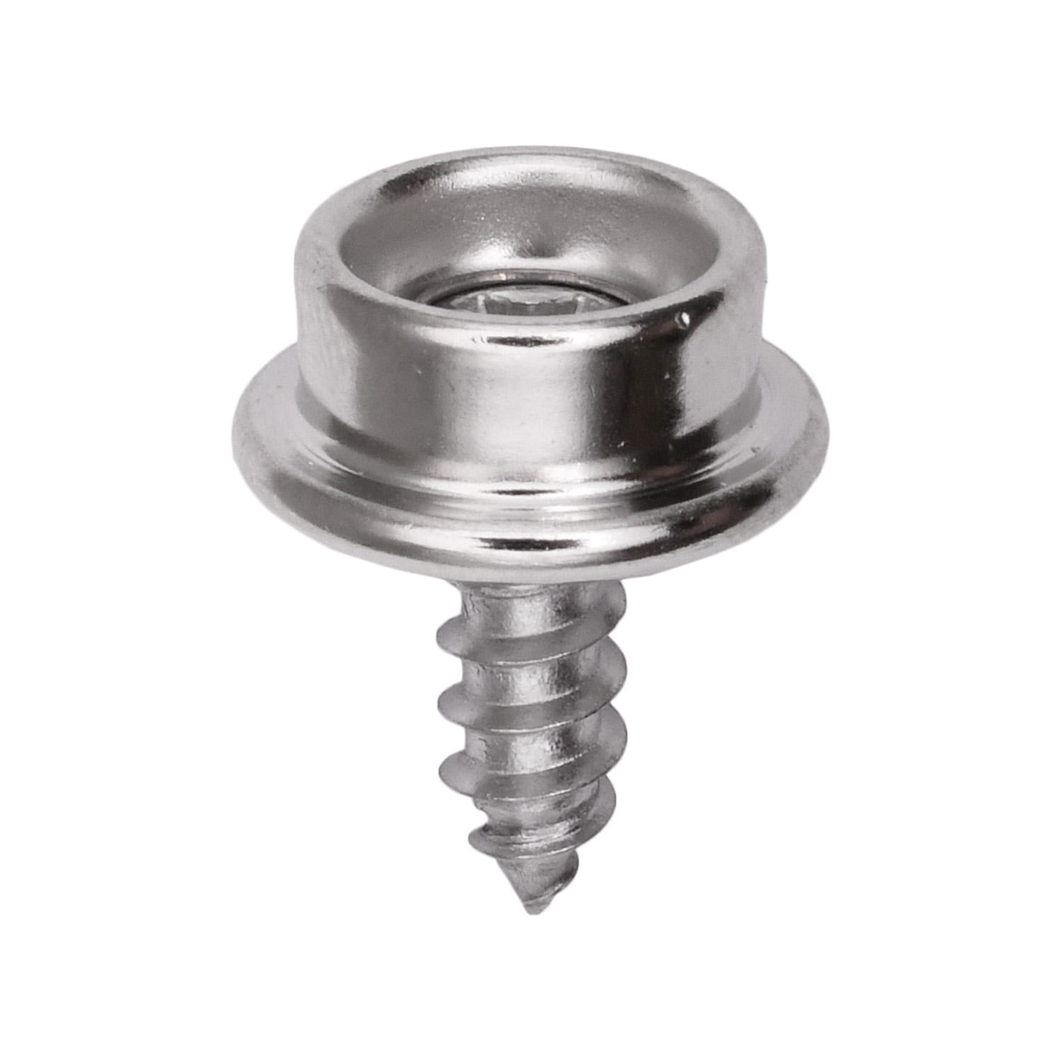 Auveco No. 14833 Stainless Steel Screw Stud Fastener #8 X 3/8", Quantity - 50