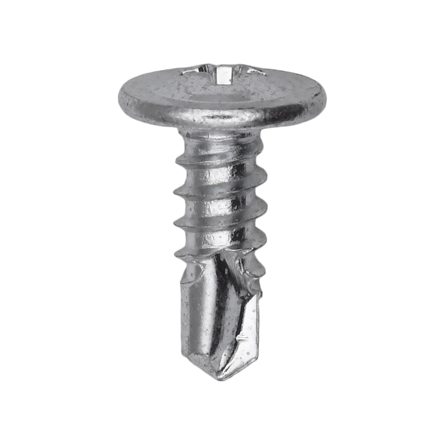 Auveco No. 15171 Ph. Low Profile Rnd Wash Head Tek #2 Screw #8 X 1/2", Quantity - 100