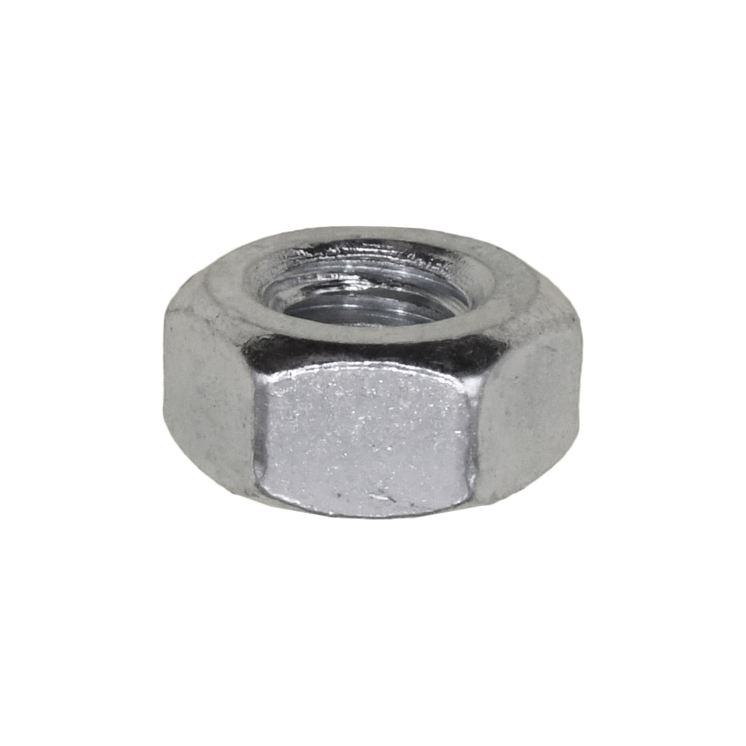 Auveco No. 15586 Grade 5 Hex Nut 1/4"-20 USS Zinc, Quantity - 100