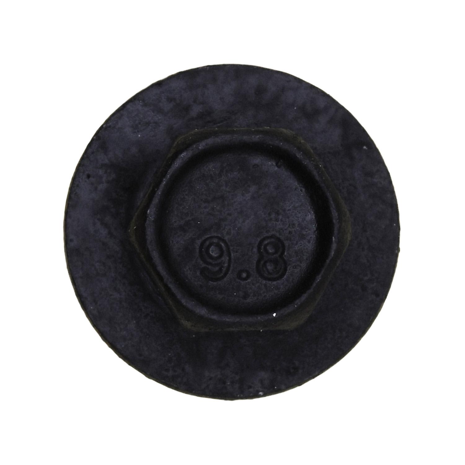 Auveco No. 15791 Hex SEMS Body Bolt Black Fluorocarb M6-1.0 X 16mm, Quantity - 50