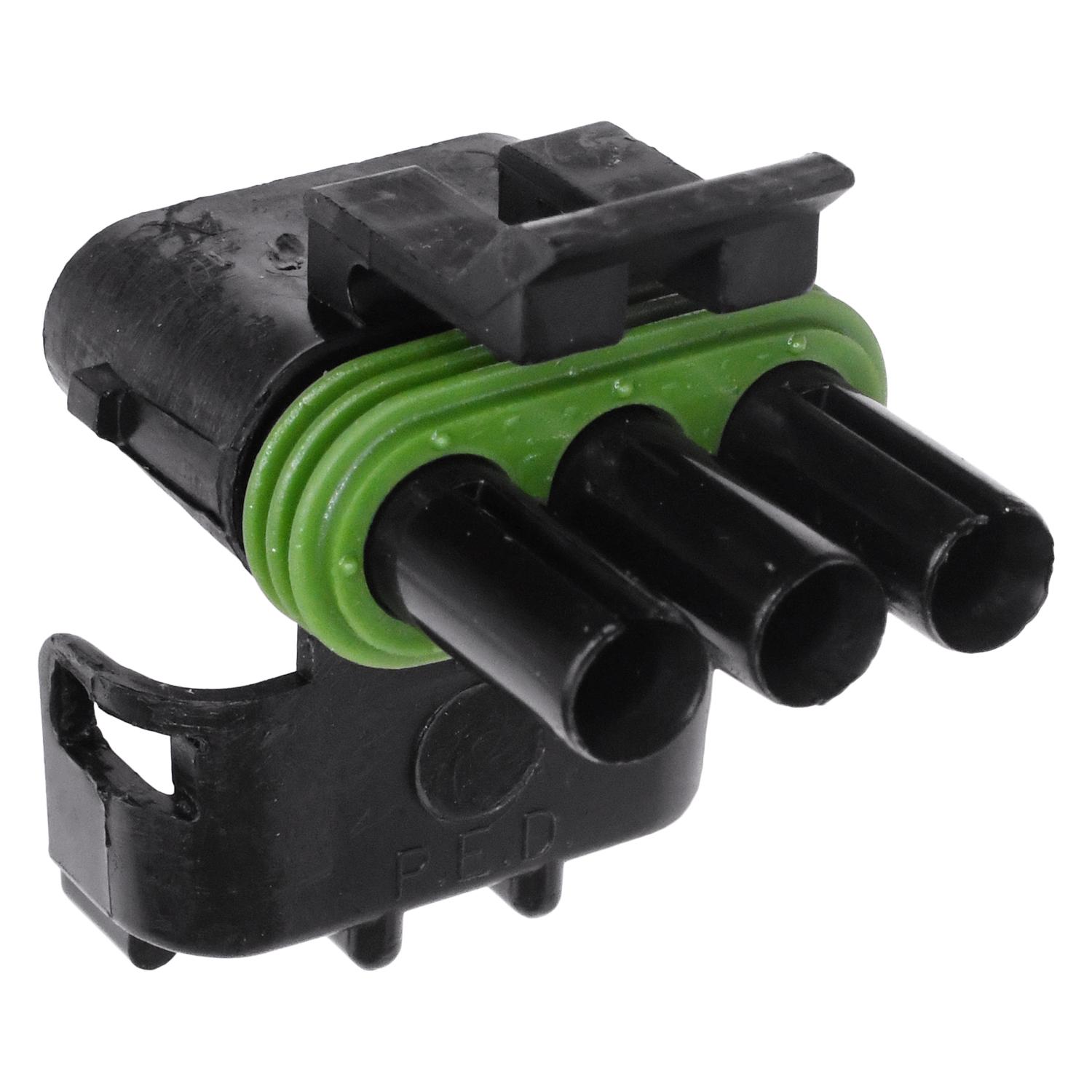 Auveco No. 15954 3-Cavity Connector Shell For Female Terminal, Quantity - 15