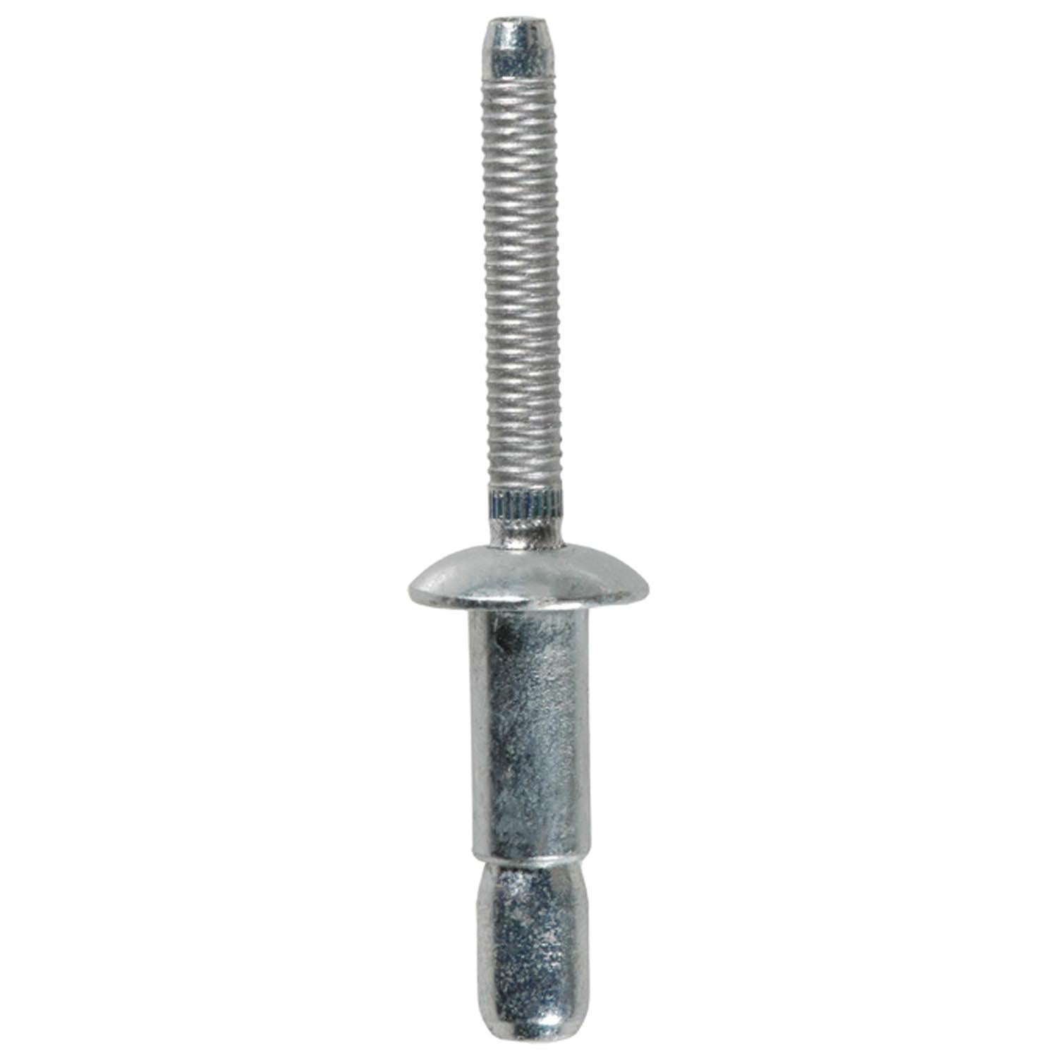 Auveco No. 17427 Interlock Rivet 1/4" Diameter 5/64-3/8" Grip Steel, Quantity - 25