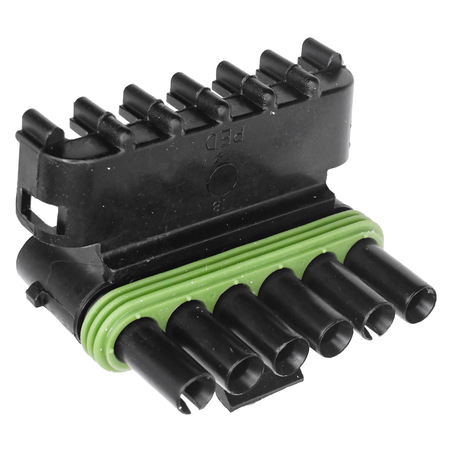 Auveco No. 18151 Weatherpack Term. Shell 6 Way Flat Male, Quantity - 3