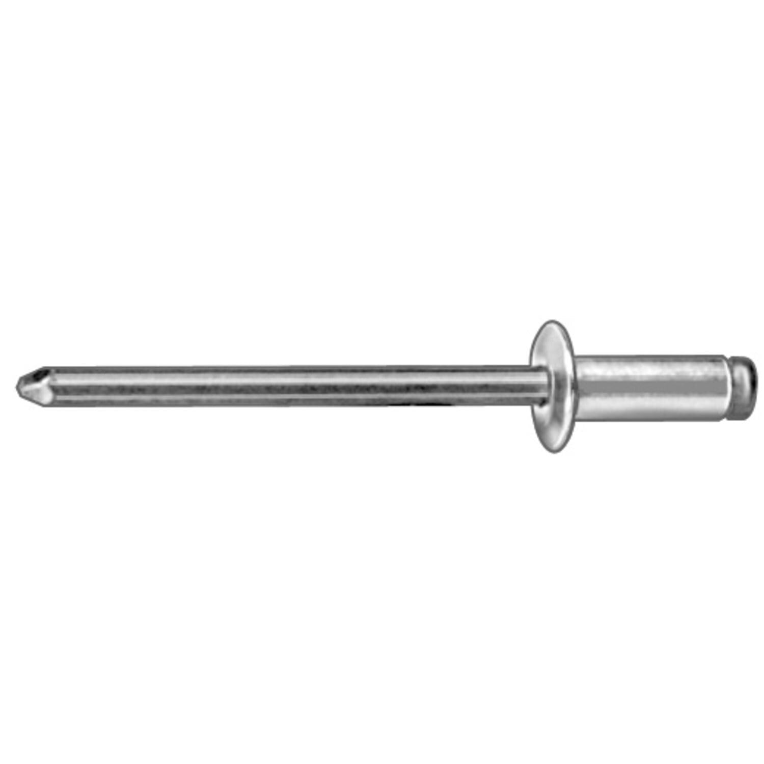 Auveco No. 19050 Panel Blind Aluminum Rivet 5/32" Diameter 3/16"-1/4" Grip, Quantity - 100