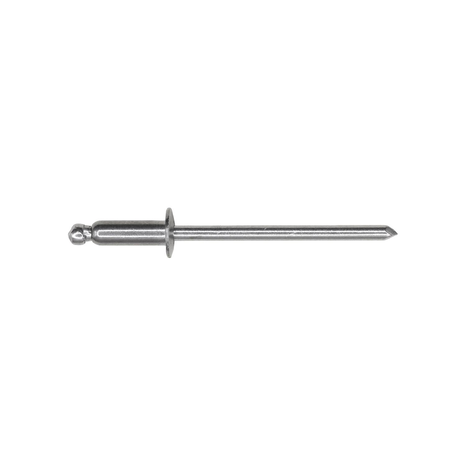 Auveco No. 19060 Panel Blind Stainless Rivet 1/8" Diameter 3/16"-1/4" Grip, Quantity - 50