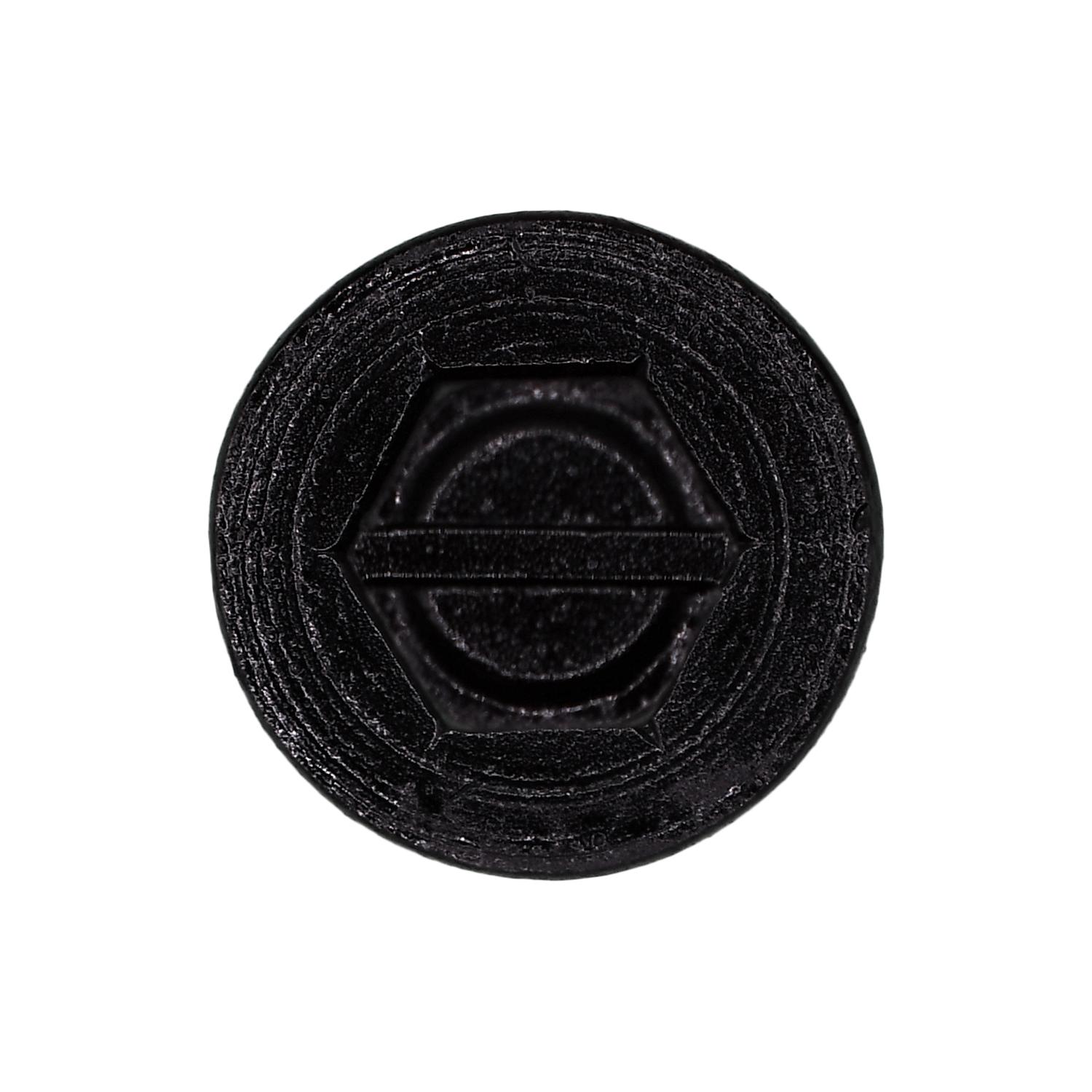 Auveco No. 20446 Slotted Hex Washer Head Lic. Plt Screw #14 X 5/8", Quantity - 50