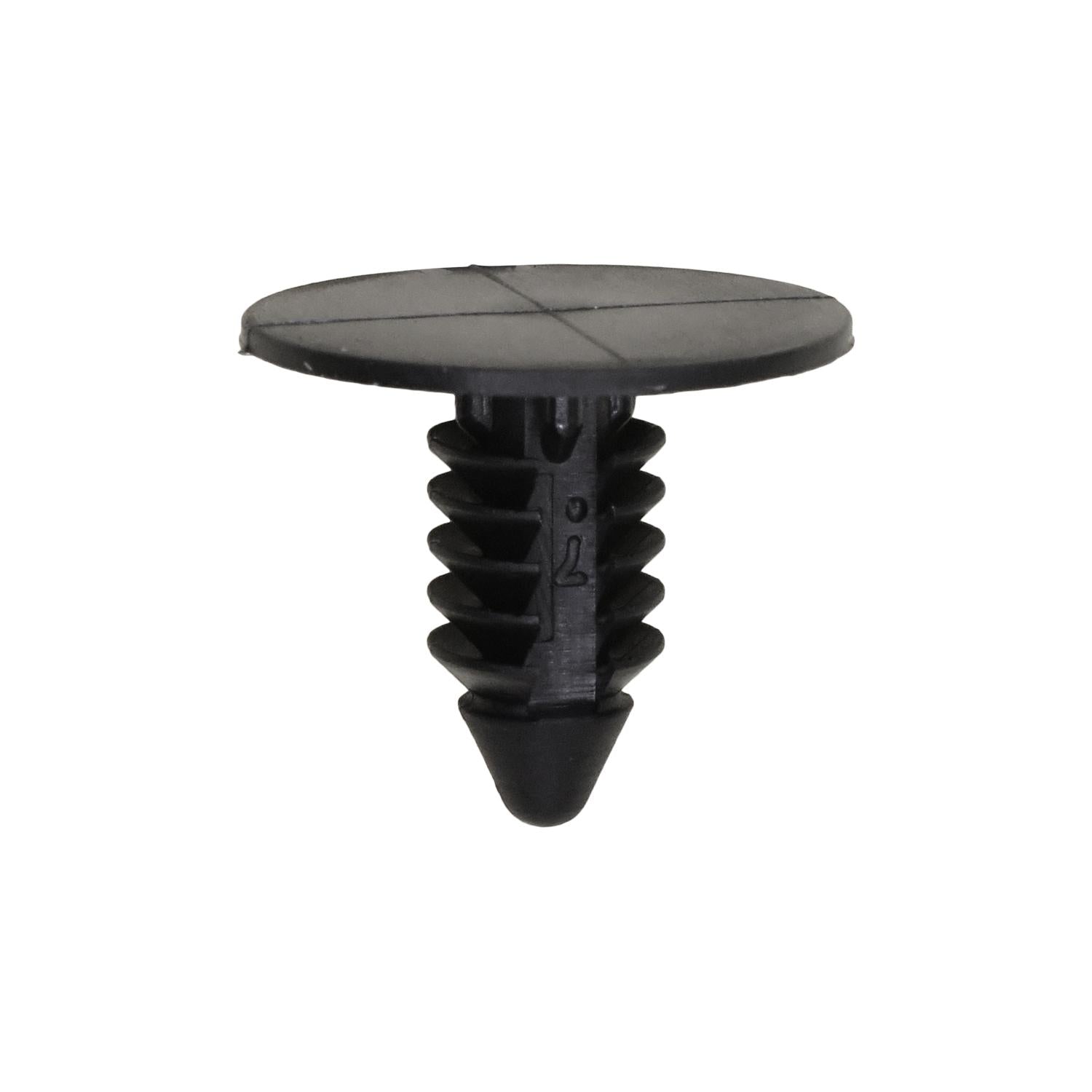 Auveco No. 20878 Toyota Christmas Tree Retainer - Black Nylon, Quantity - 50