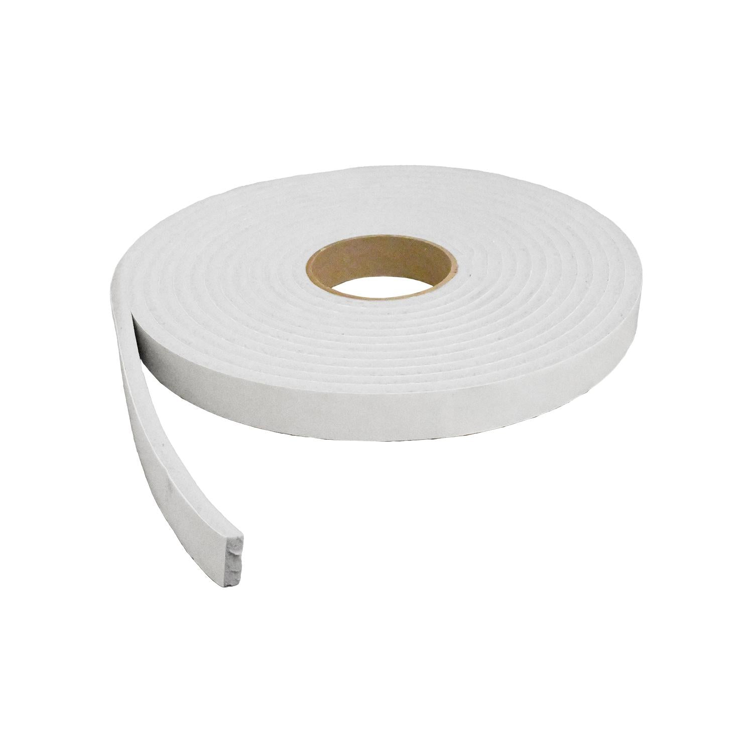 Auveco No. 20917 Adhesive Vinyl Foam Sponge Weatherstrip, Quantity - 25 FT ROLL