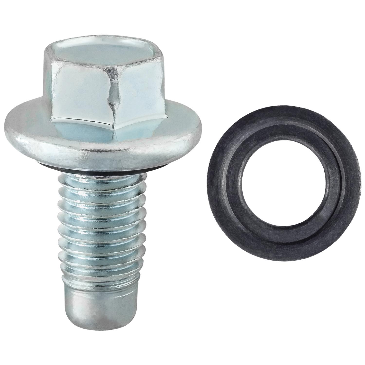 Auveco No. 21047 Oil Drain Plug With Rubber Gasket M12-1.75 - GM, Quantity - 2