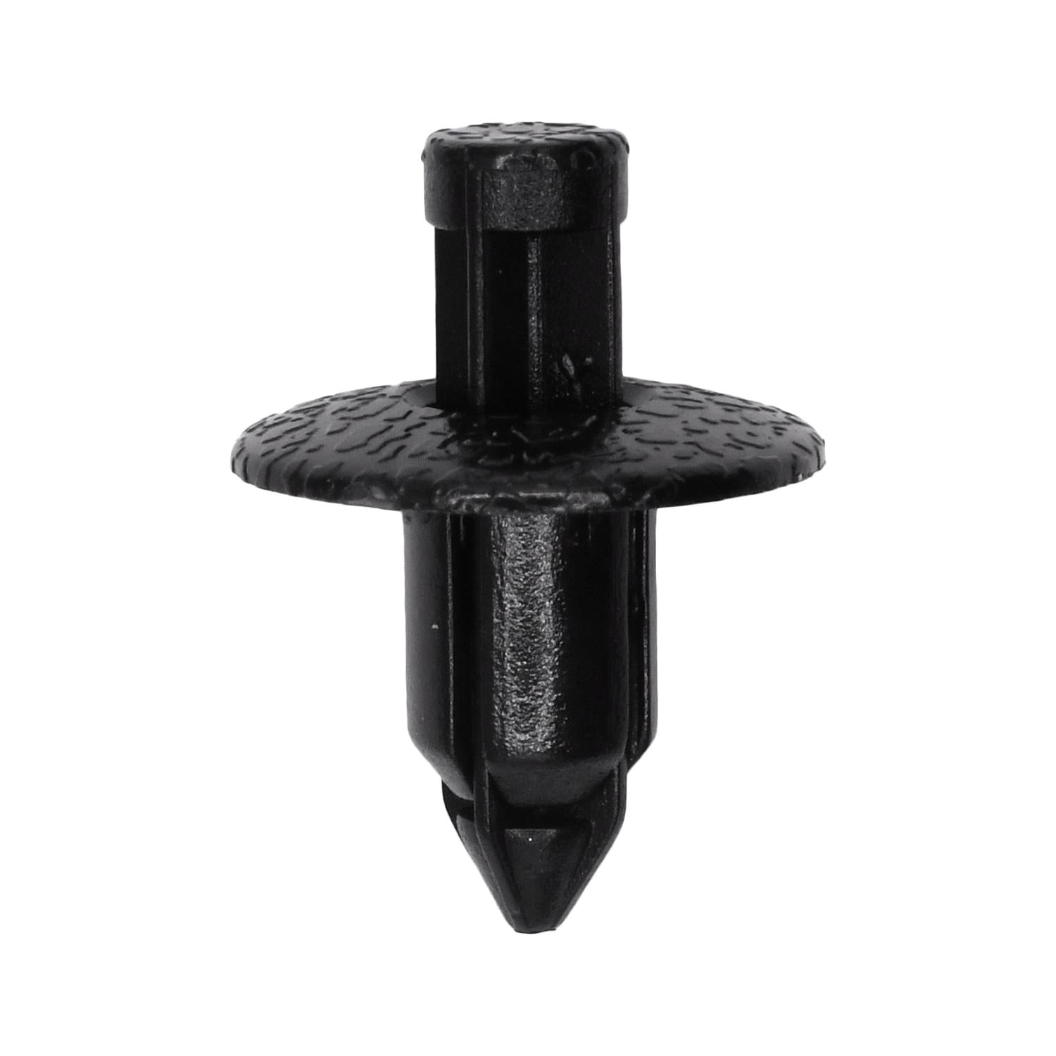 Auveco No. 21140 Mitsubishi Push Type Retainer - Black Nylon, Quantity - 25