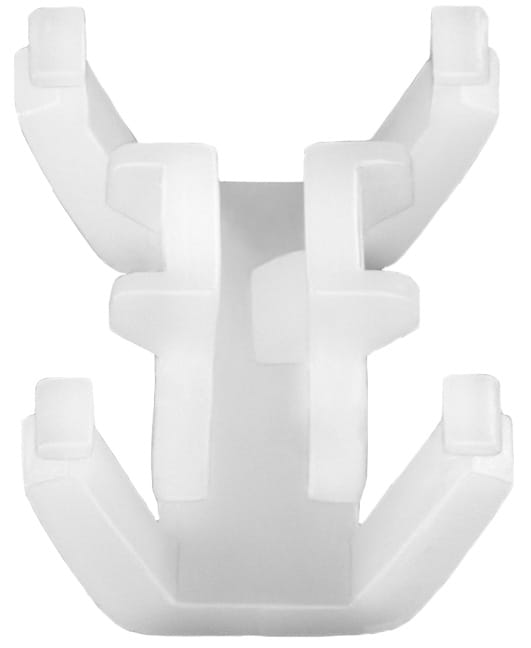 Auveco No. 21186 Honda Molding Clip White Nylon, Quantity - 15