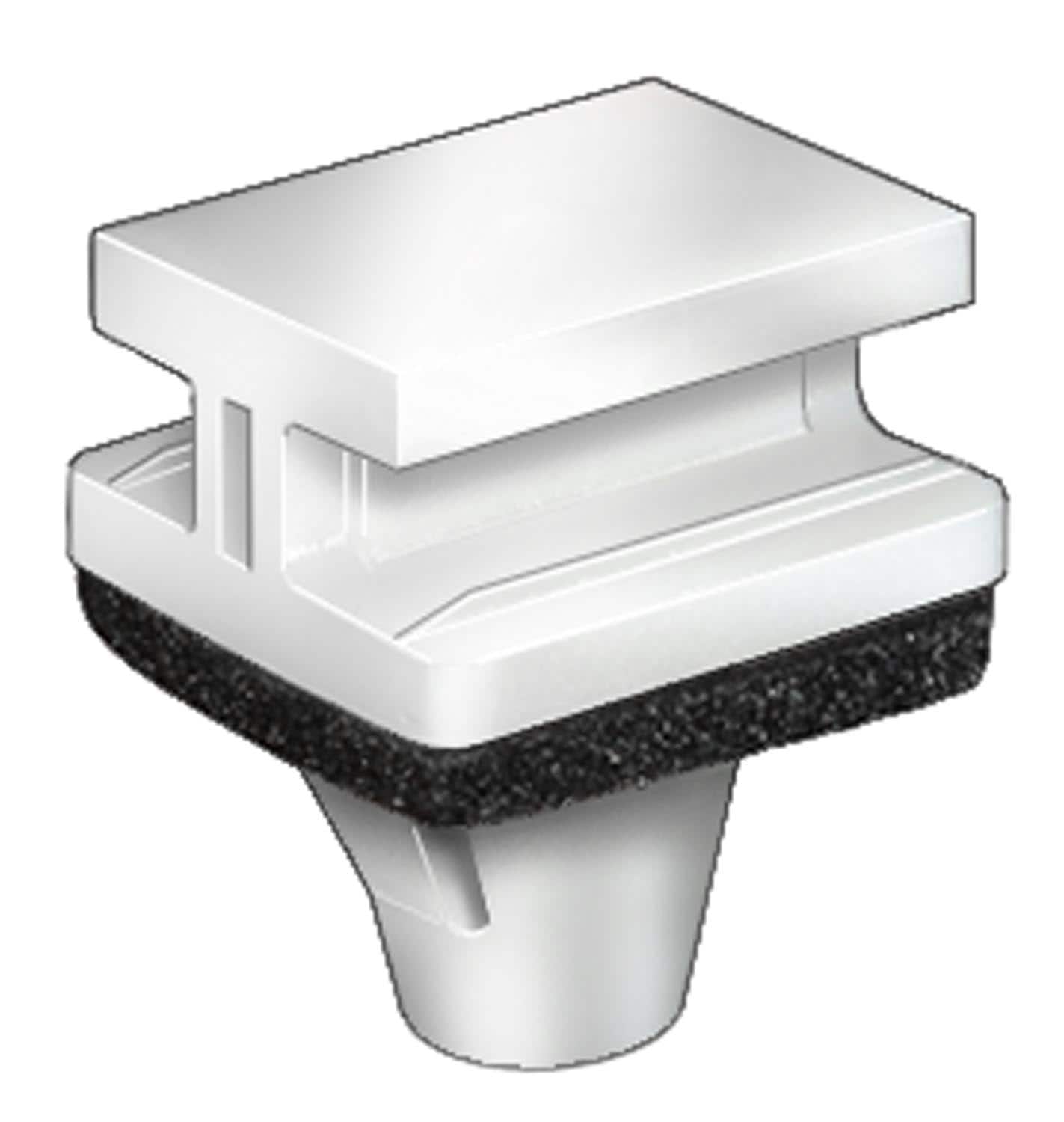 Auveco No. 21555 Honda & Acura Molding Clip W/Sealer White Nylon, Quantity - 25