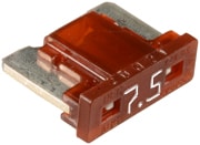 Auveco No. 21603 Toyota & Lexus Mini Fusebrown 7.5 Amp, Quantity - 5