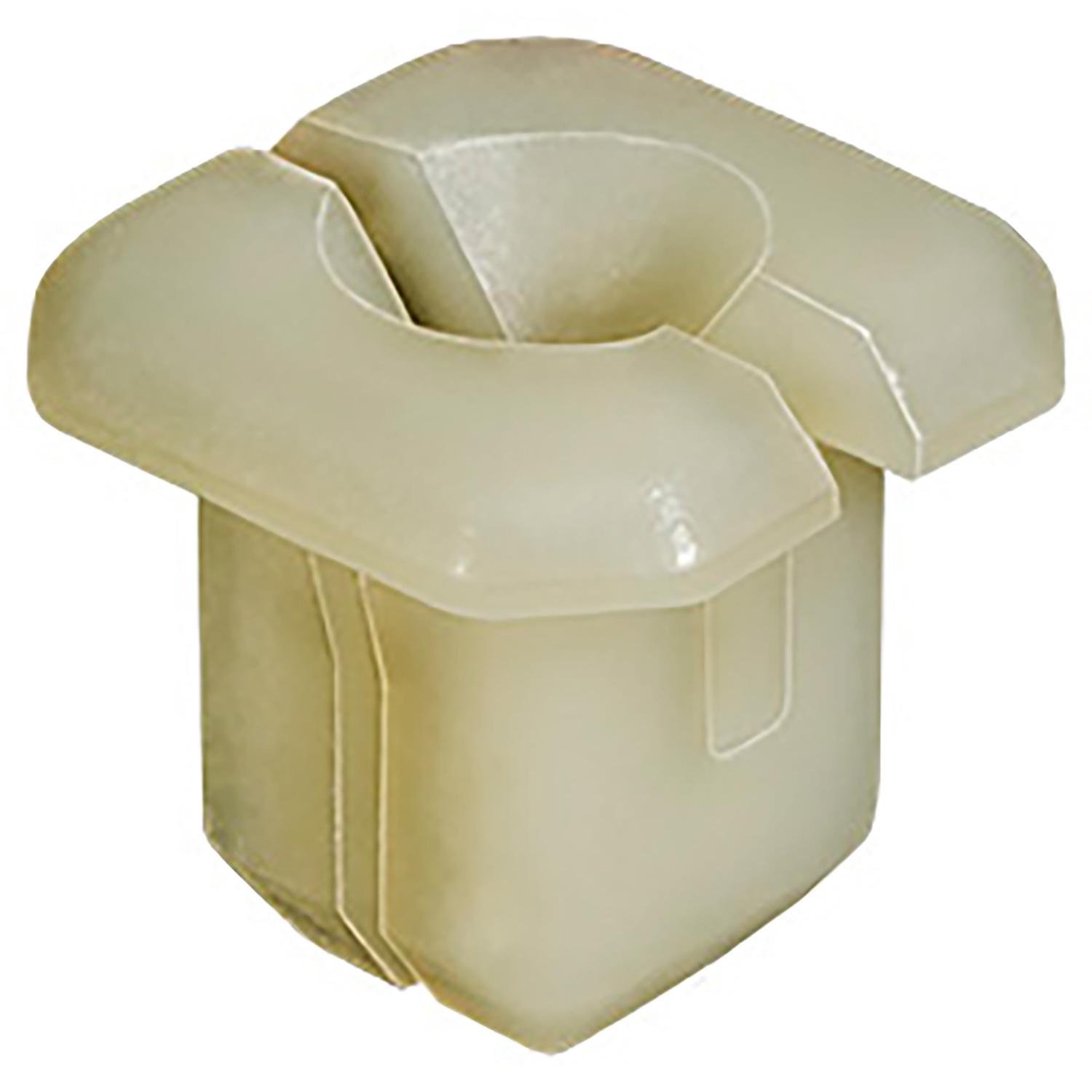 Auveco # 21931 Nylon Nut; Screw Size: 2.9mm (Number 4), Head Size: 13mm X 13mm, Stem Length: 10mm, Natural Nylon. Qty 25.