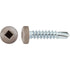Auveco Item 22673 #8 X 3/4" Square Pan Self-Drilling Tek Zinc Tan Painted Head. Quantity 100
