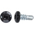Auveco # 22684 #10 X 1/2" Square Pan Self-Drilling Tek Zinc Black Painted Head. RV Screws. Qty 100.