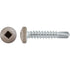 Auveco # 22691 #10 X 1" Square Pan Self-Drilling Tek Zinc Tan Painted Head. RV Screws. Qty 100.