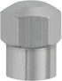 Auveco # 25132 Chrome Plated Metal Valve Stem Cap With O-Ring Seal. Qty 25.
