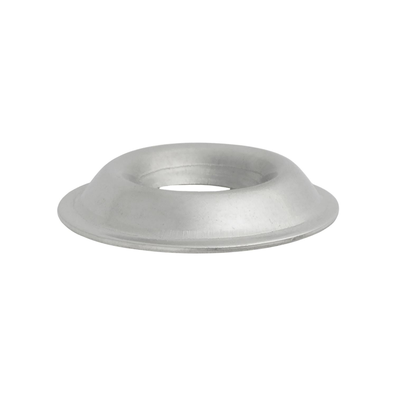 Auveco No. 2597 Number 8 Flanged Countersunk Washer Stainless Stl, Quantity - 100