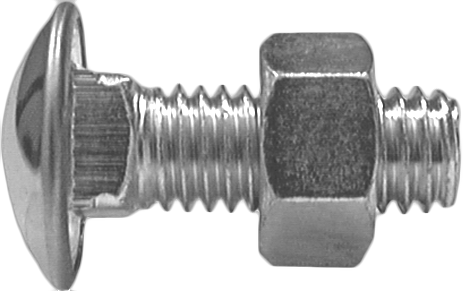 Auveco No. 3099 7/16"-14 X 1-1/4" S.S .Capped Round Head Bumper Bolt, Quantity - 10