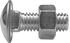Auveco No. 3099 7/16"-14 X 1-1/4" S.S .Capped Round Head Bumper Bolt, Quantity - 10