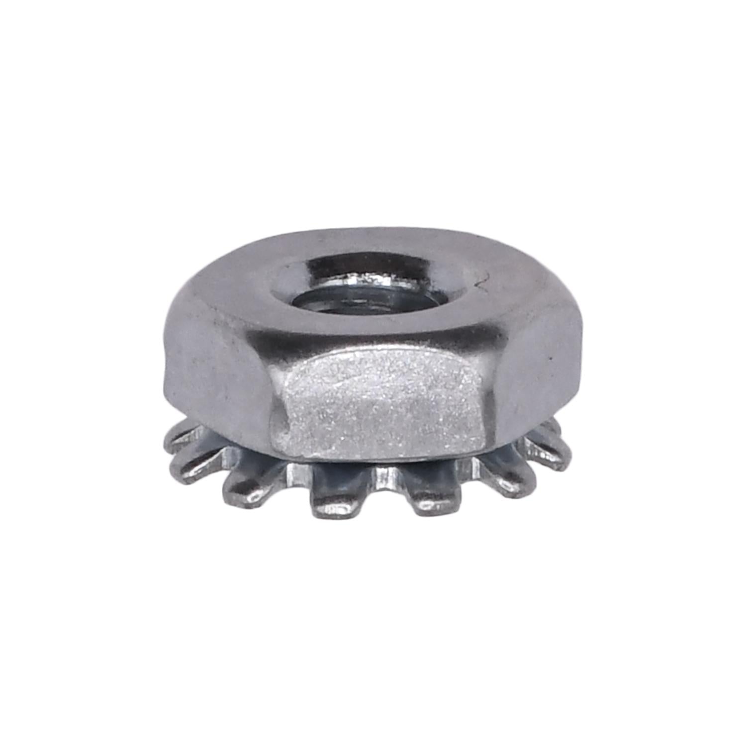 Auveco No. 3492 6-32 Hex Keps Nut Zinc, Quantity - 100