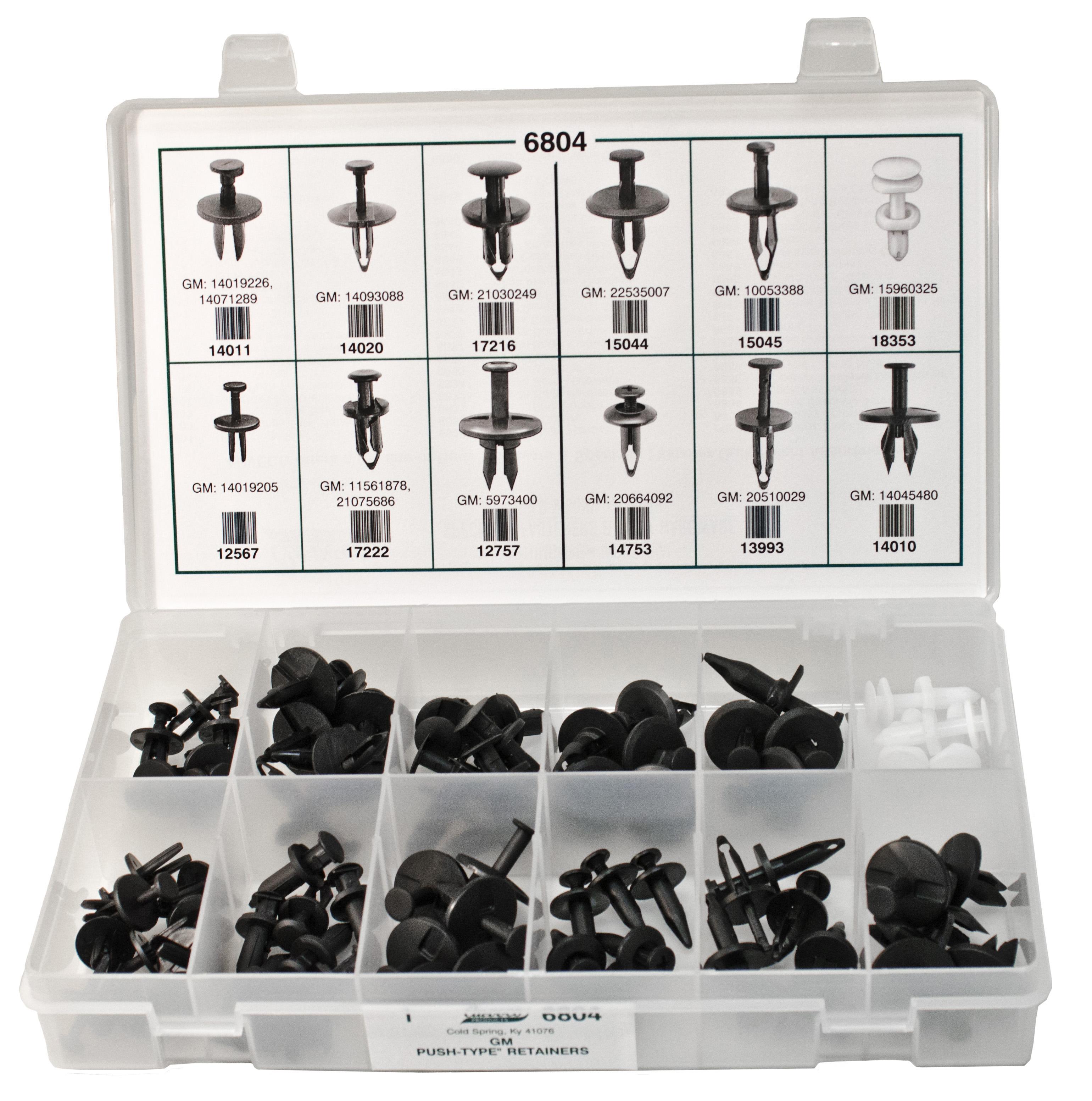 Auveco No. 6804 GM Push-Type Retainer Quik-Select Kit, Quantity - 1 KIT