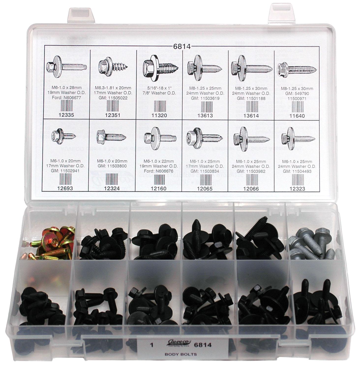 Auveco No. 6814 Body Bolt Quik-Select Kit, Quantity - 1 KIT