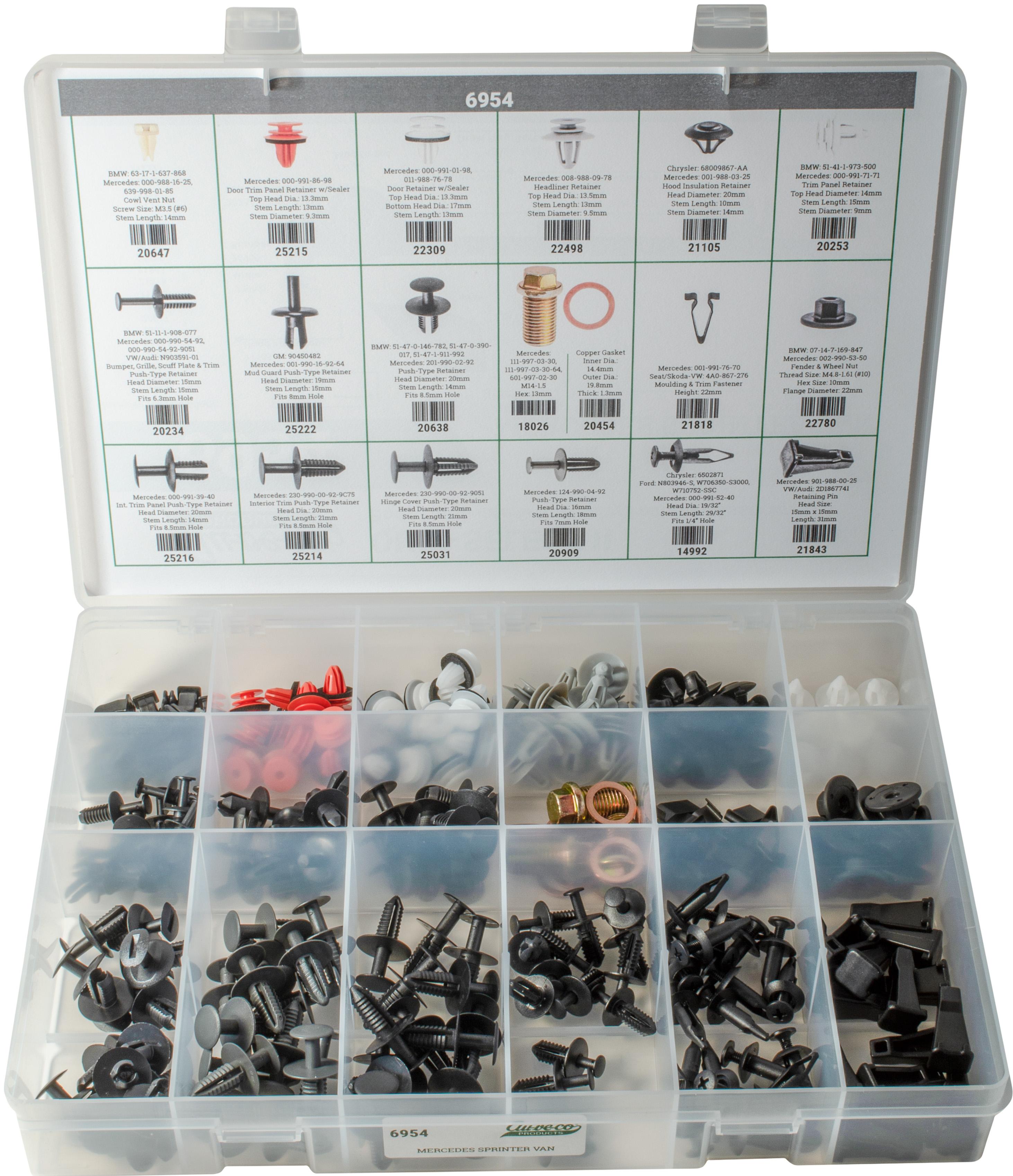 Auveco # 6954 Mercedes Sprinter Van Clips & Fasteners. Quik Select II. Qty 1.