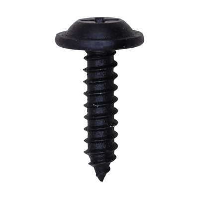 Auveco # 12953 Phillips Flat Washer Head Tapping Screw #10 X 3/4" Black. Qty 50.