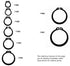 Auveco 11505 25mm External Retaining Rings DIN 1400 - Phosphate/Oil Qty 50 