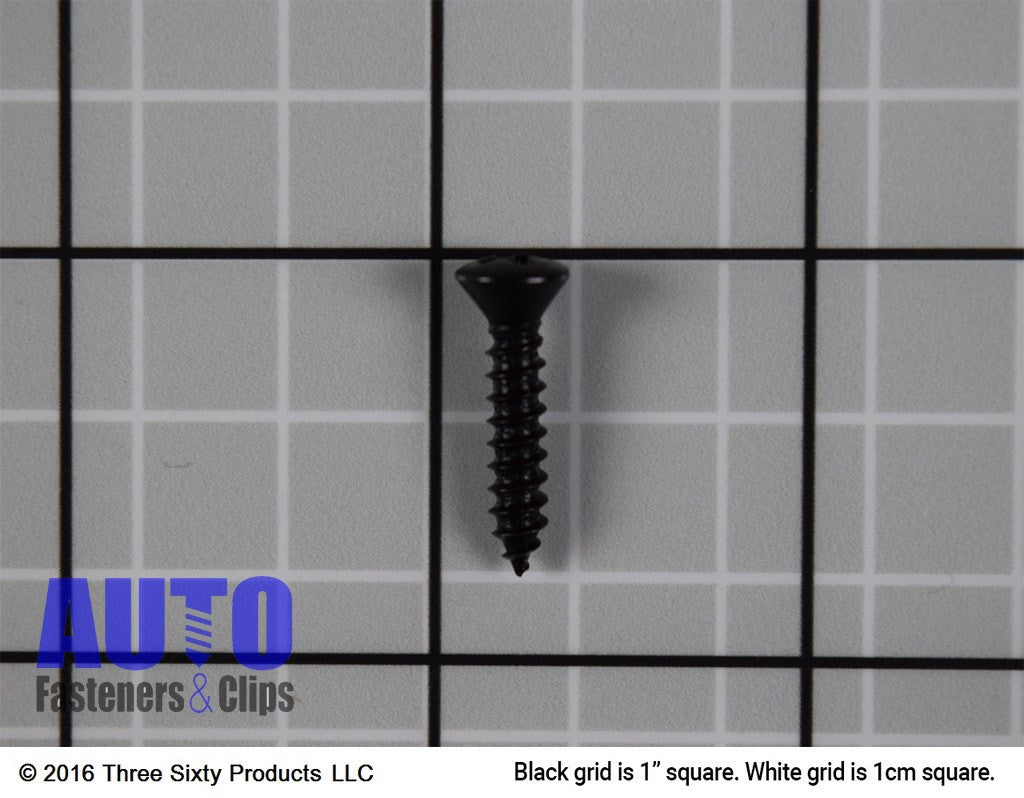 Auveco 10165 8 X 3/4 Phillips Oval Head Tapping Screw Black Oxide Qty 100 