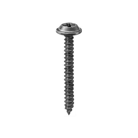 Auveco 12218 Phillips Flat Washer Head Tapping Screw 8 X 1-1/2 Black Qty 50 
