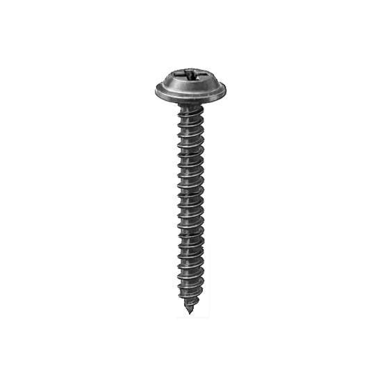Auveco 12217 Phillips Flat Washer Head Tapping Screw 8 X 1-1/4 Black Qty 50 