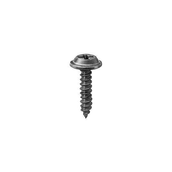 Auveco 12215 Phillips Flat Washer Head Tapping Screw 8 X 3/4 Black Qty 100 