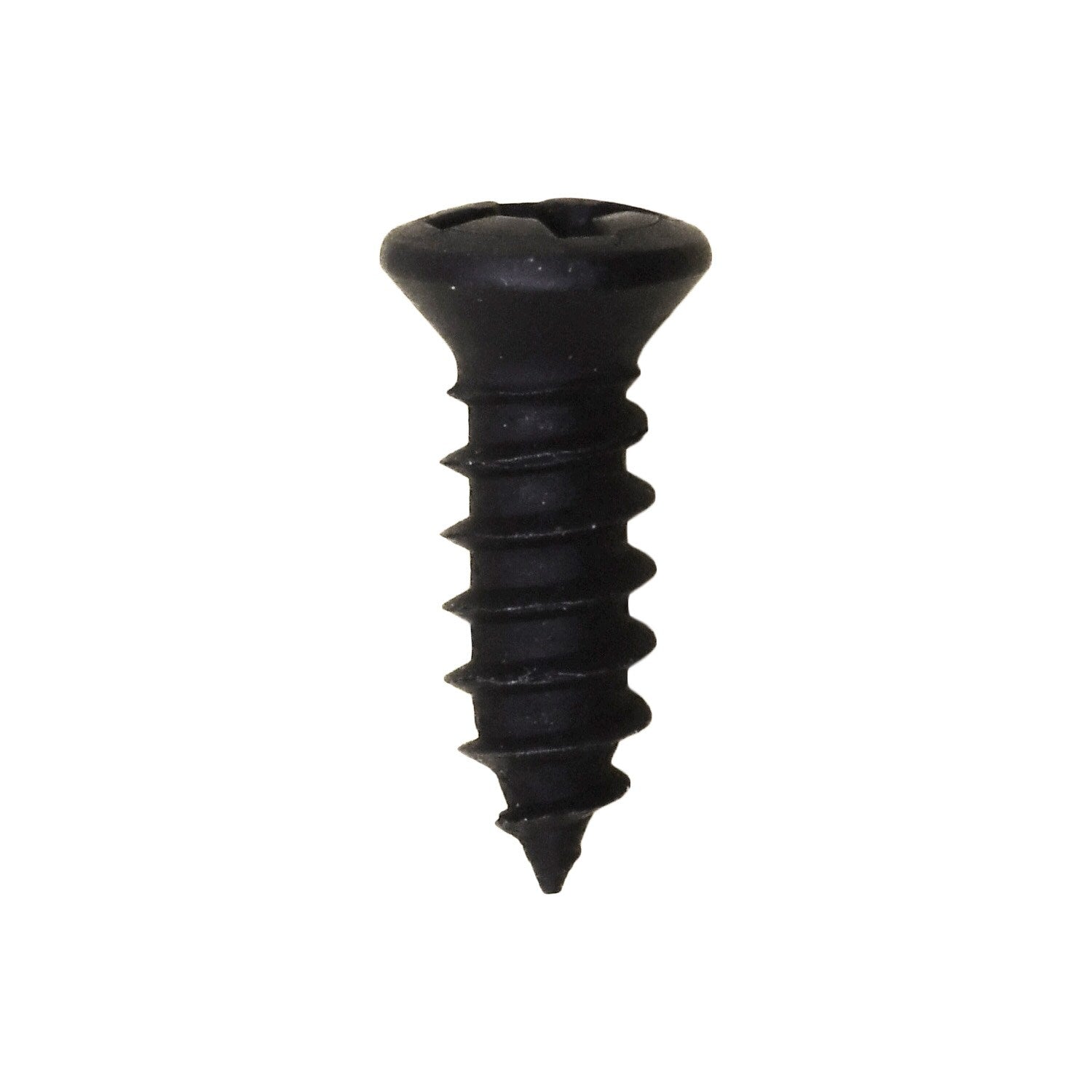 Auveco No. 10162 #8 X 1/2" Phillips Oval Head Tapping Screw W/ #6 Head Black Oxide, Quantity - 100