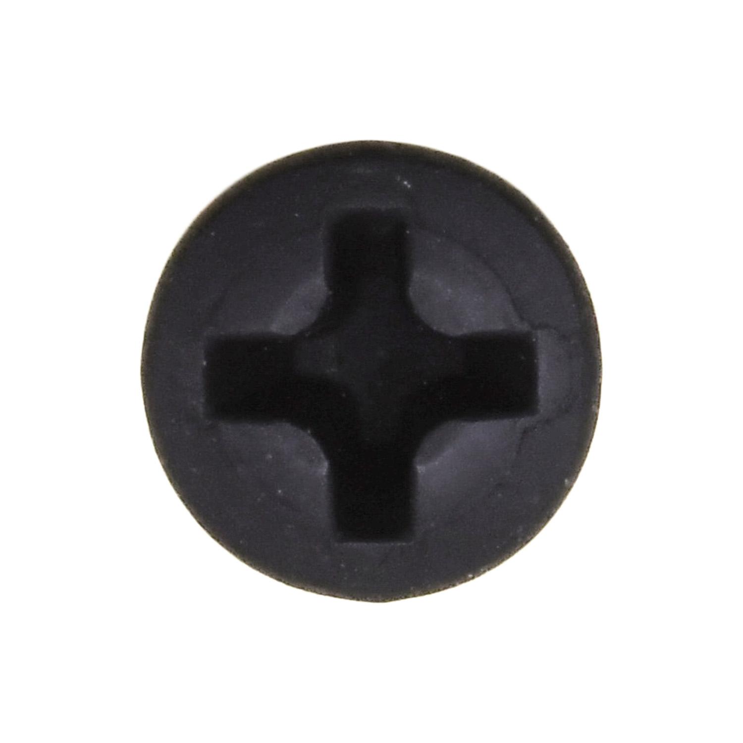 Auveco No. 10162 #8 X 1/2" Phillips Oval Head Tapping Screw W/ #6 Head Black Oxide, Quantity - 100