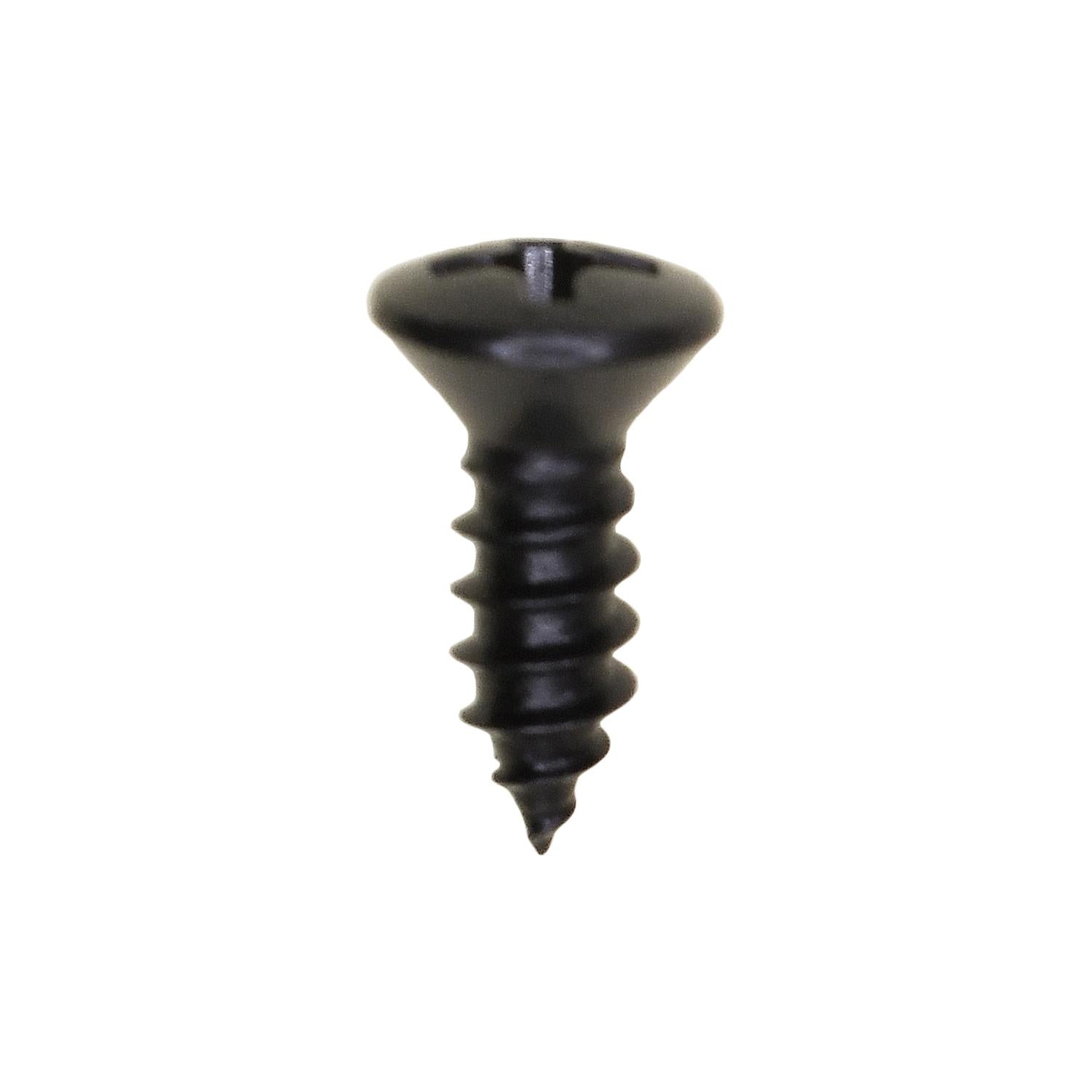 Auveco No. 10163 #8 X 1/2" Phillips Oval Head Tapping Screw Black Oxide Ab, Quantity - 100