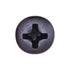 Auveco No. 10163 #8 X 1/2" Phillips Oval Head Tapping Screw Black Oxide Ab, Quantity - 100