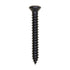 Auveco No. 10168 #8 X 1-1/4" W/ #6 Head Phillips Oval Head Tapping Screw Black Oxide, Quantity - 100