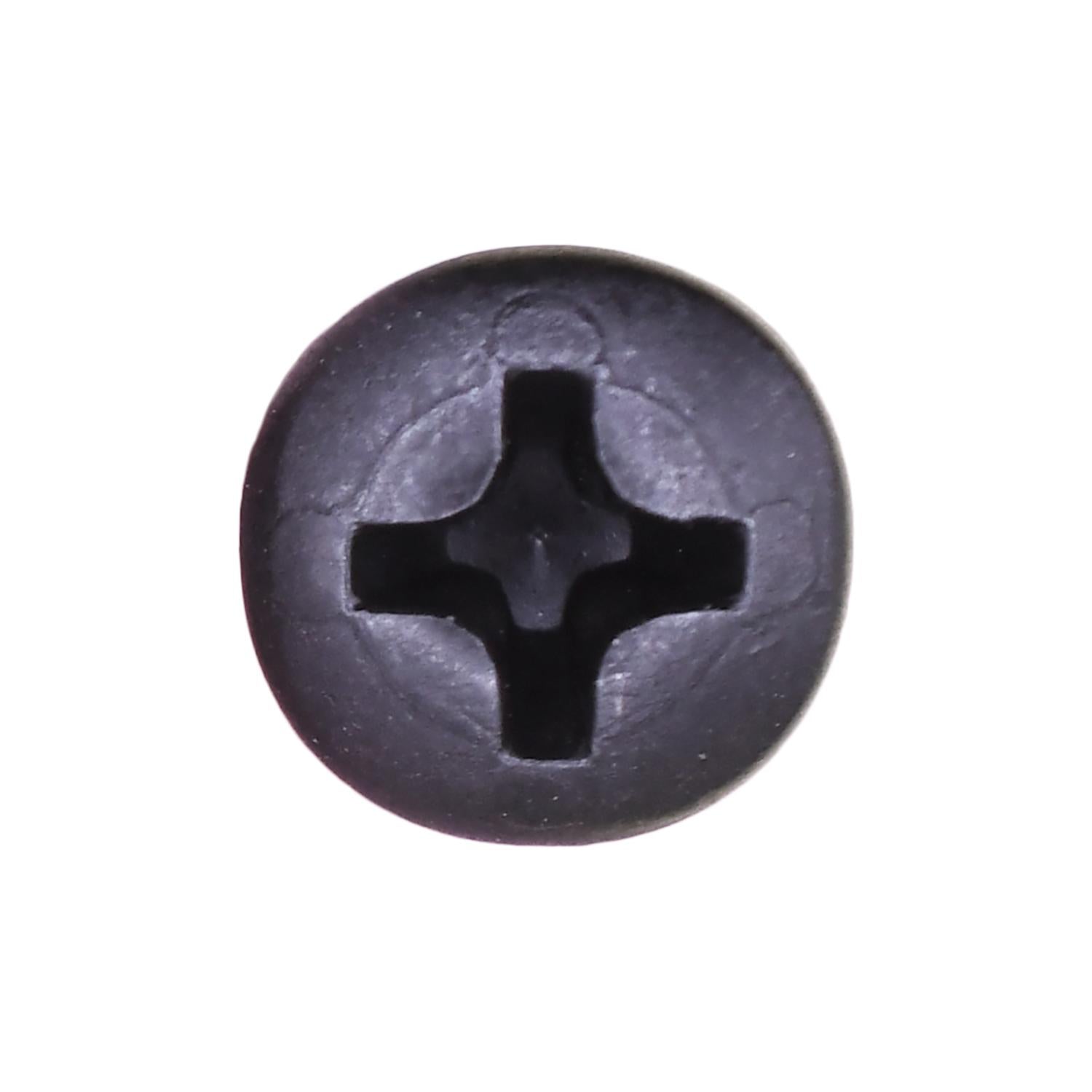 Auveco No. 10168 #8 X 1-1/4" W/ #6 Head Phillips Oval Head Tapping Screw Black Oxide, Quantity - 100
