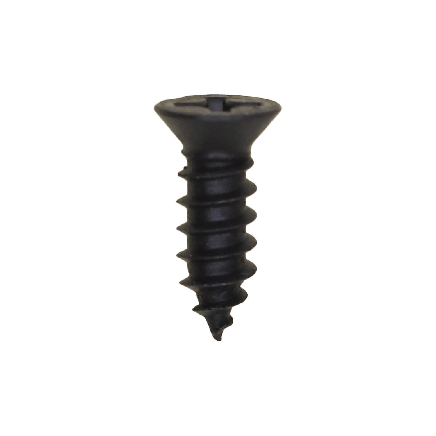 Auveco No. 10173 #8 X 1/2" Phillips Flat Head Tapping Screw W/ #6 Head Black Oxide, Quantity - 100